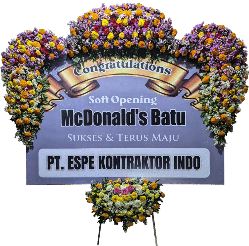 BUNGA SELAMAT TIPE 4 TITIK BESAR MAHKOTA BESAR