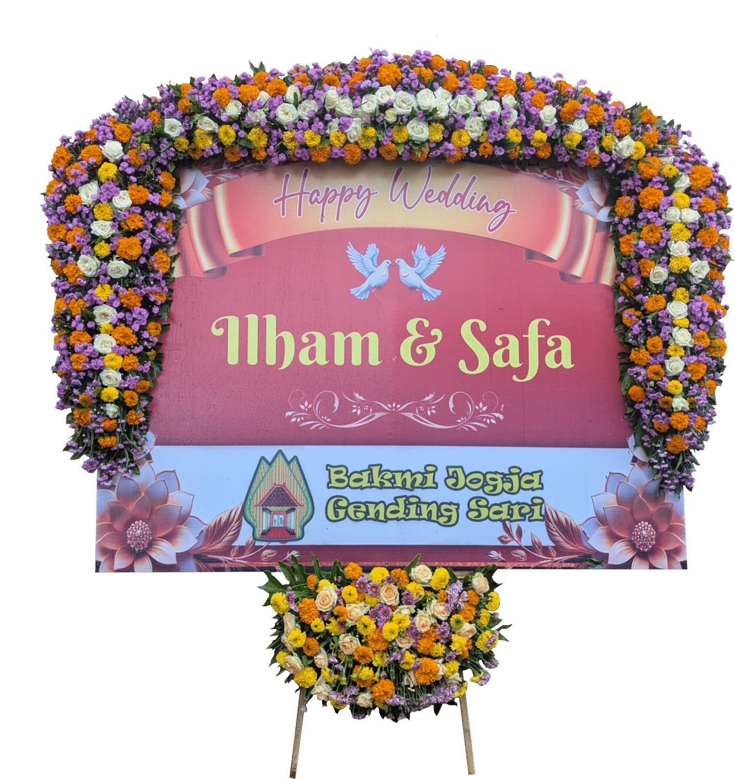 BUNGA WEDDING TIPE U ATAS