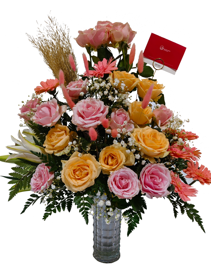 BUNGA MEJA TIPE FLOWER GLASS